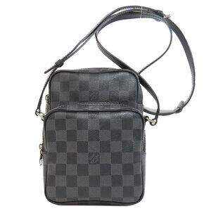 LOUIS VUITTON Black Damier Shoulder Bag